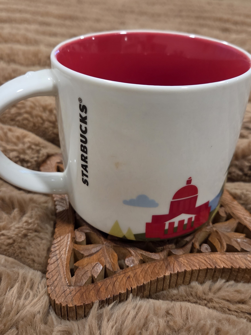 Starbucks Washington State 2015 You Are Here Collection 14 oz Coffee Mug Cup EUC